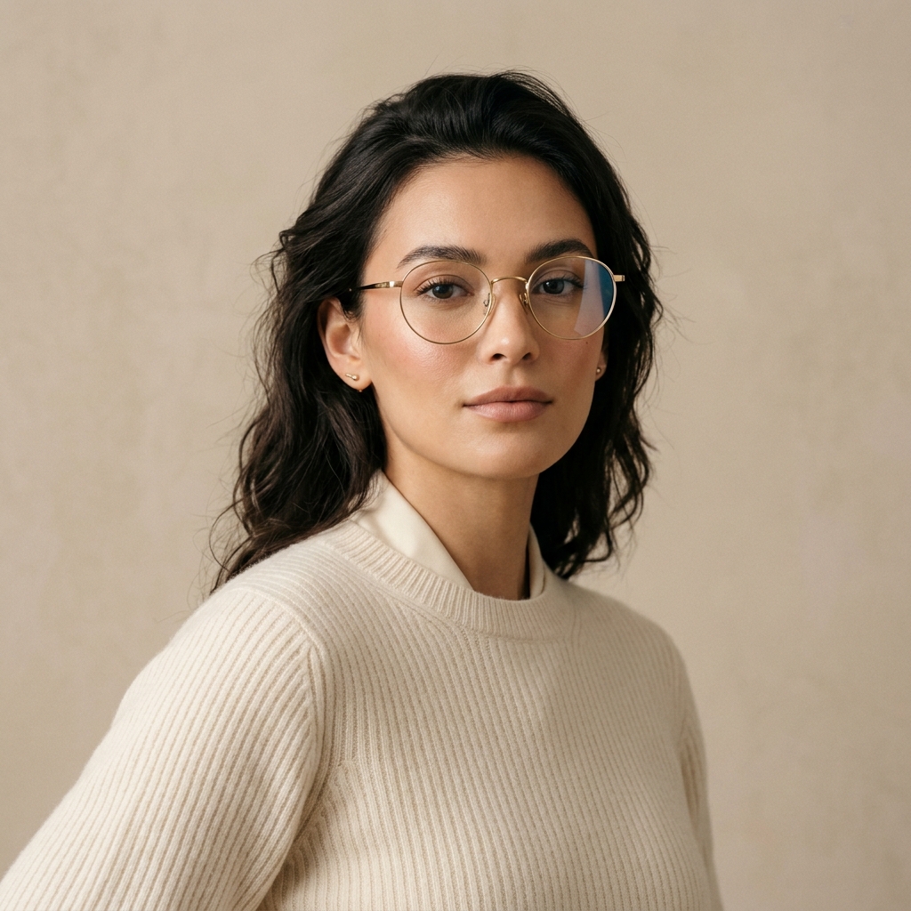 High fashion sunglasses and glasses model portrait representing luxury boutique eyewear store